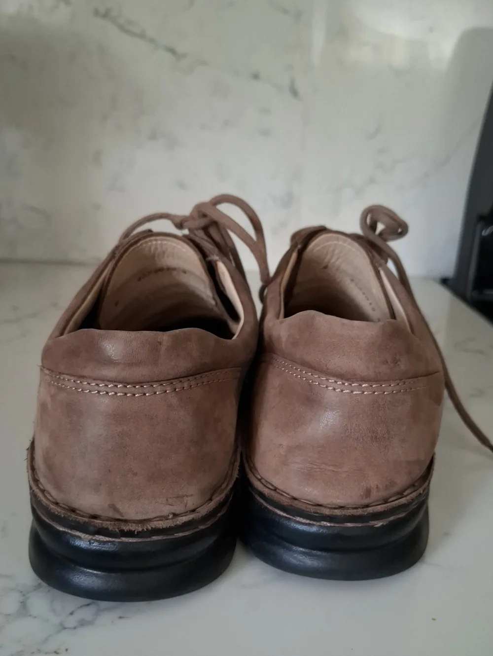 Finn Comfort Comfortable Men's Brown Lace-Up Casual Shoes